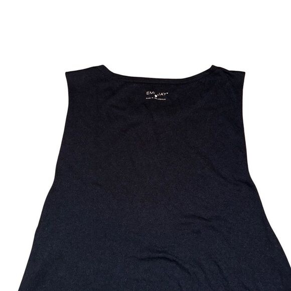 Emi Jay Los Angeles Black Muscle Tank - One Size - Picture 3 of 5